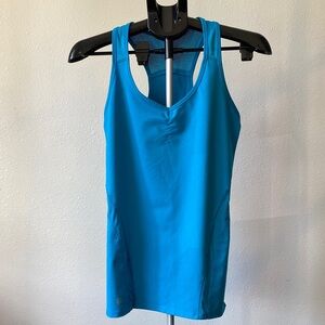 Athleta Bright Blue Racerback Tank Small